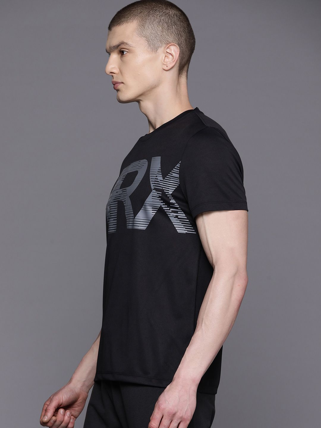 HRX by Hrithik Roshan Printed Rapid-Dry Training T-shirt