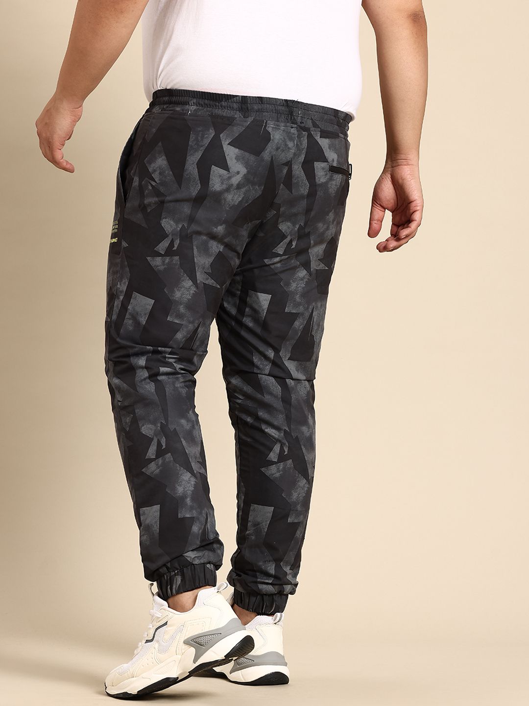 Being Human Plus Size Geometric Printed Joggers