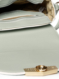 DressBerry Mint Green Solid Sling Bag