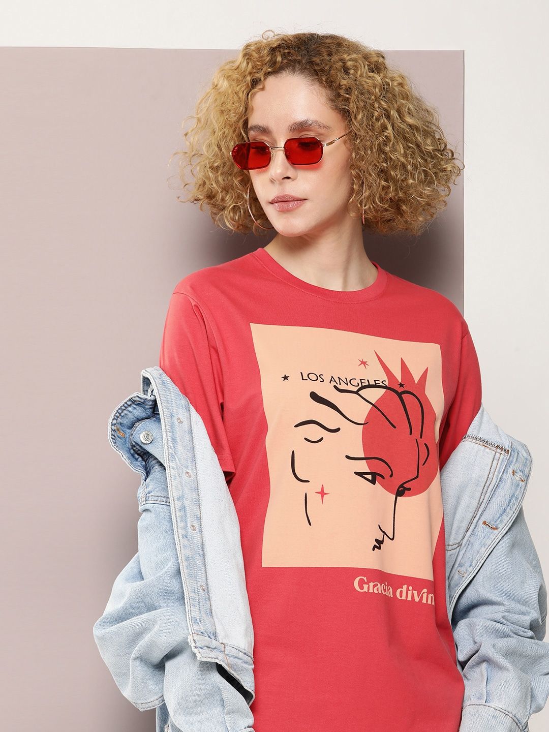 DILLINGER Graphic Printed Oversized Pure Cotton T-shirt