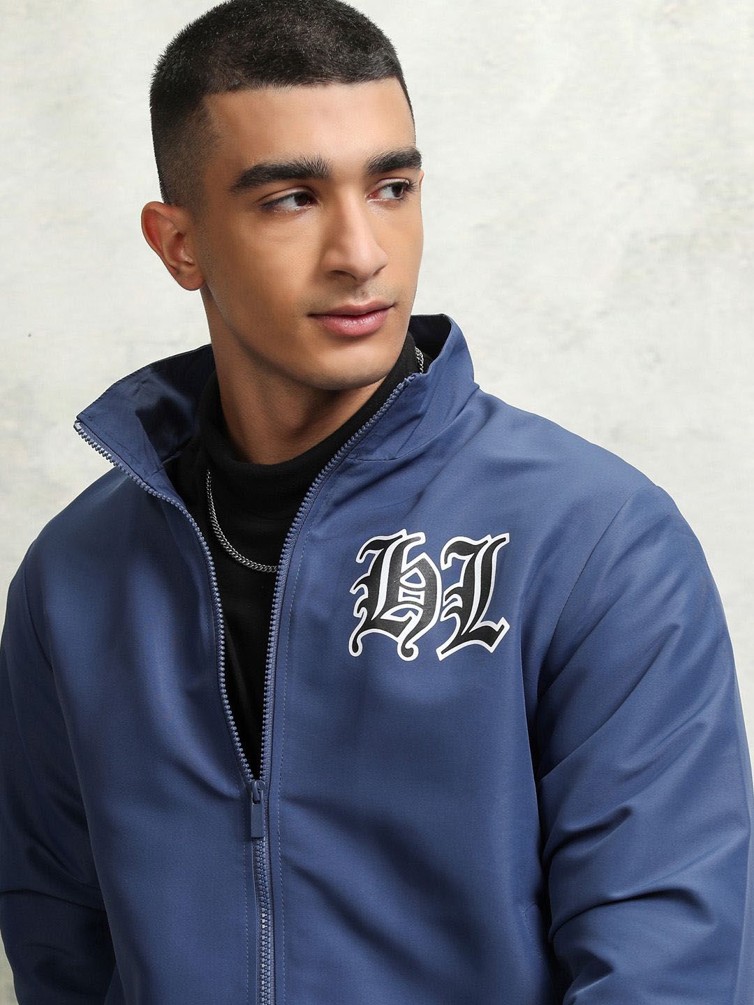 HIGHLANDER Men Sporty Jacket with Patchwork