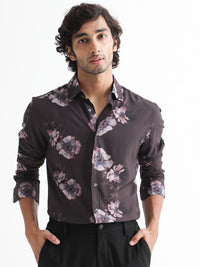 RARE RABBIT Men Muds Regular Fit Floral Printed Cotton Shirt