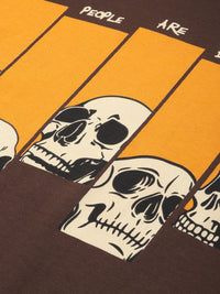 Difference of Opinion Printed Drop-Shoulder Sleeves Oversized Pure Cotton T-shirt