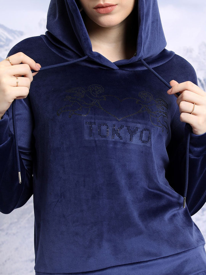 Tokyo Talkies Long Sleeves Hooded Sweatshirt with Joggers