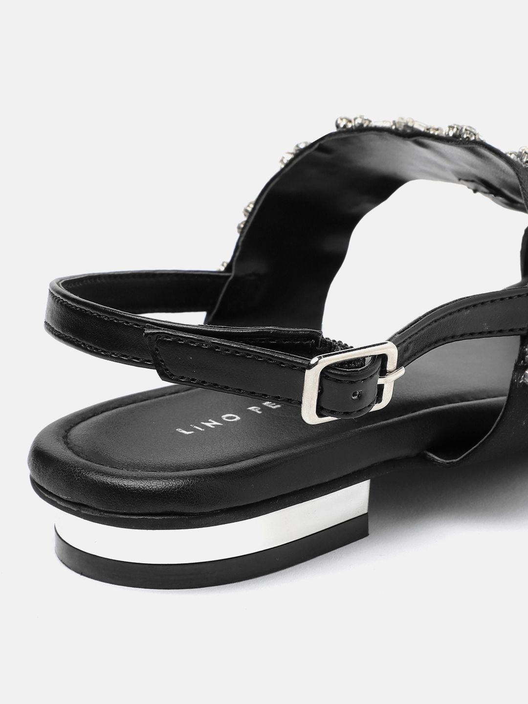 Lino Perros Women Embellished T-Strap Flats