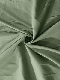KLOTTHE Green Cotton 300 TC Fitted Single Fine Bedsheet with a Pillow Cover-89 x 59 inches