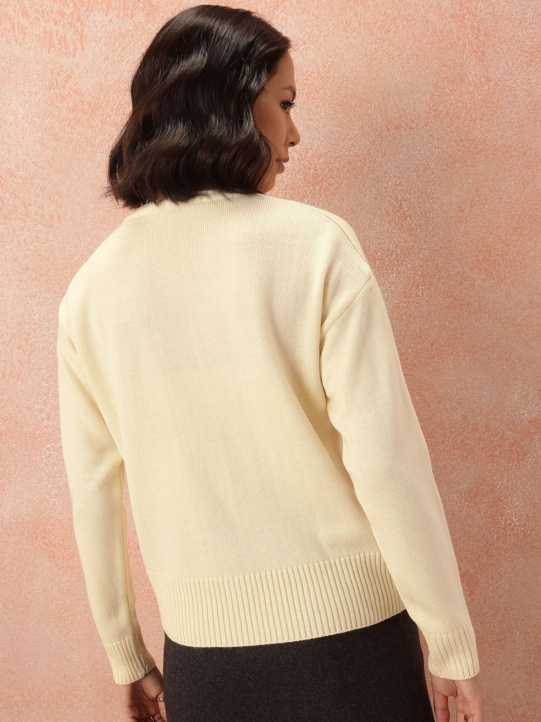 all about you Acrylic Pullover with Sequined Detail