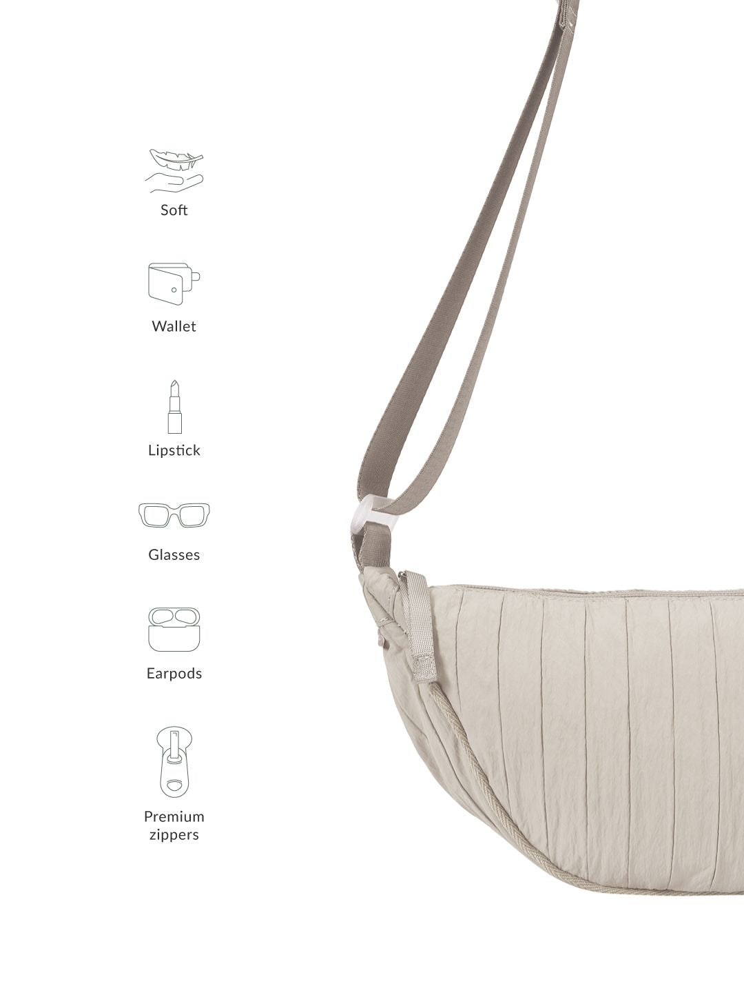 Lino Perros Textured Structured Sling Bag