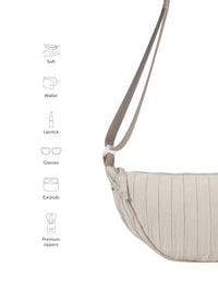 Lino Perros Textured Structured Sling Bag