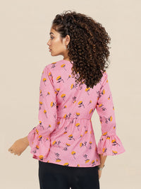 DressBerry Floral Printed A-Line Top