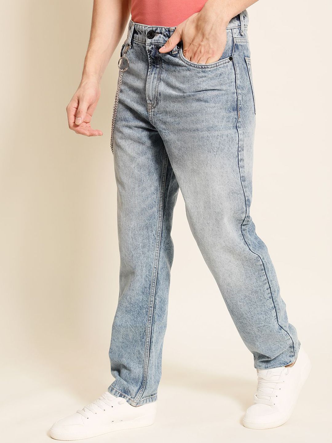 Bene Kleed Men Heavy Faded Relaxed Fit Jeans