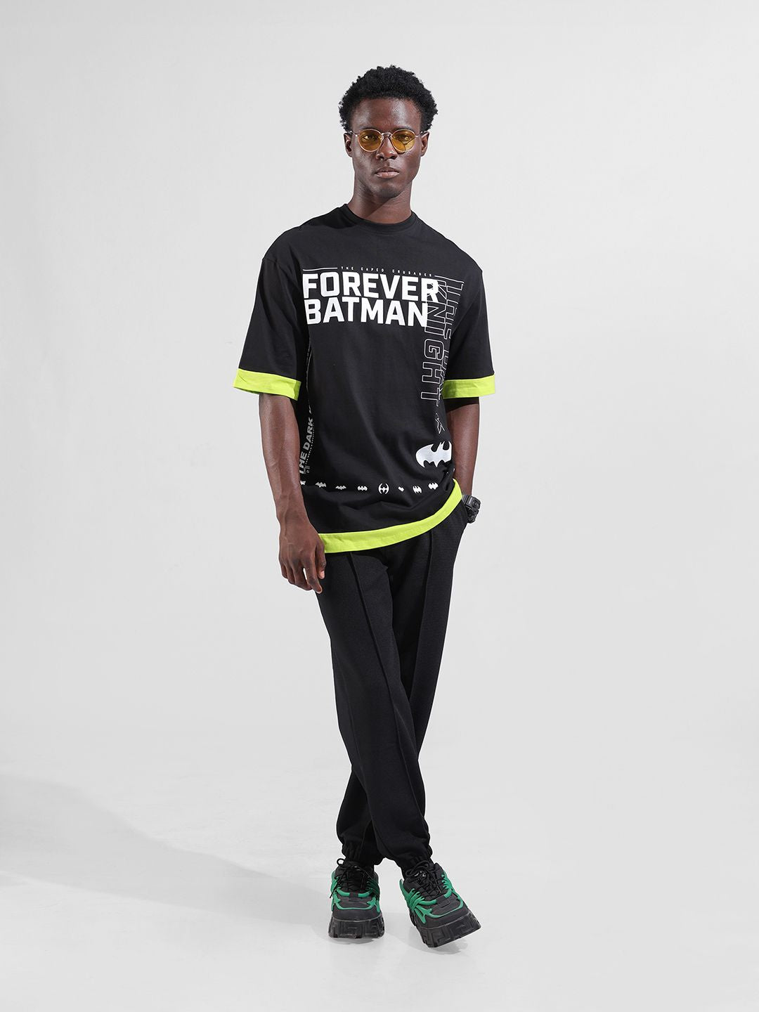 The Indian Garage Co Men Loose Fit Textured Waffle Jogger
