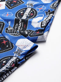 The Indian Garage Co Men Superman Printed Loose Fit Shorts
