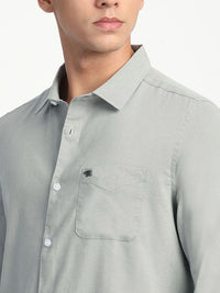 THE BEAR HOUSE Men Slim Fit Opaque Solid Casual Shirt
