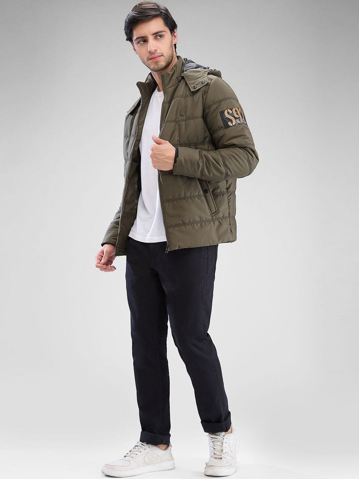 SPYKAR Men Full Sleeve Regular Fit Padded Jacket