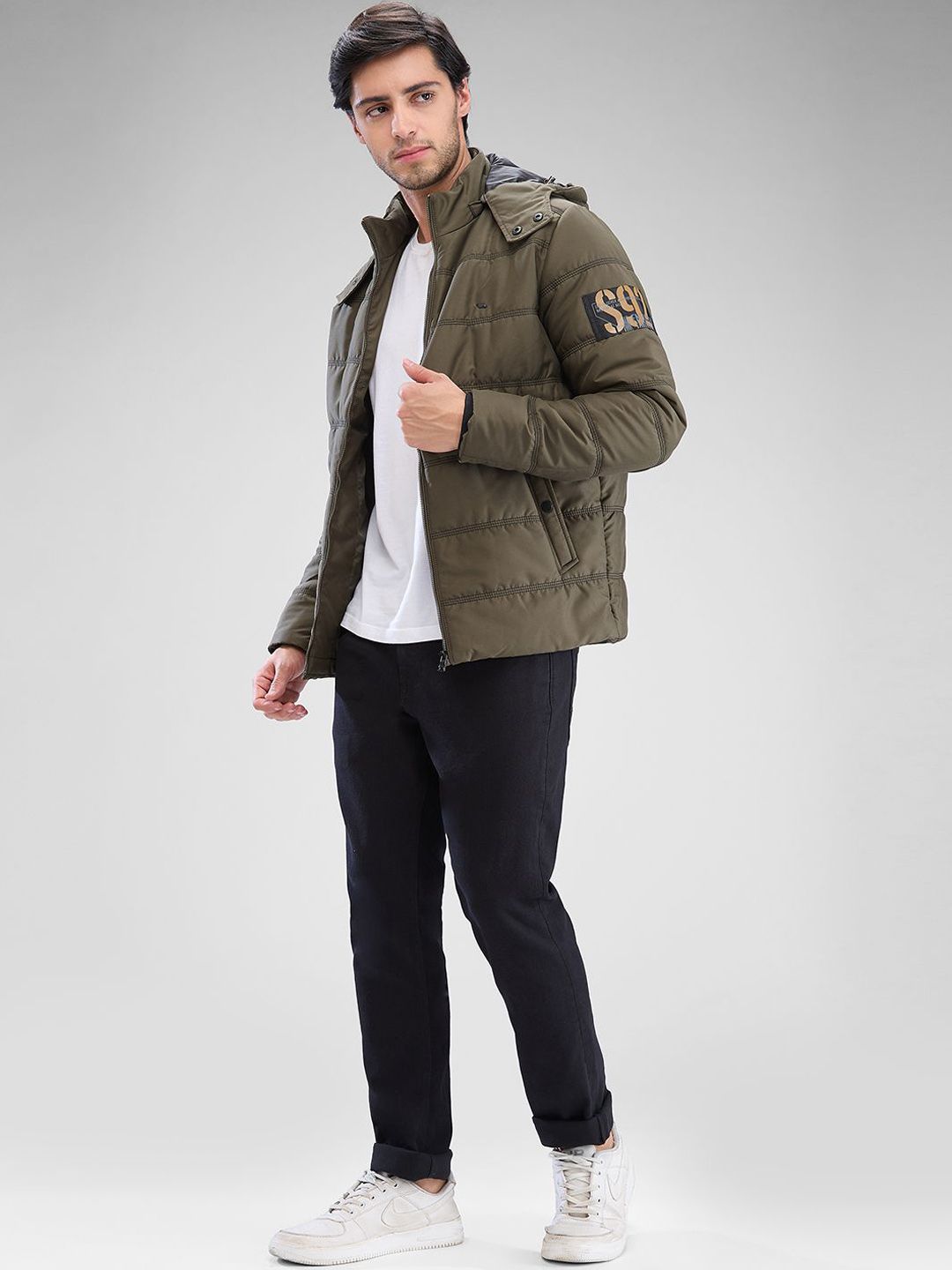 SPYKAR Men Full Sleeve Regular Fit Padded Jacket