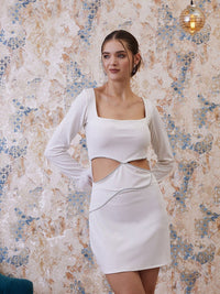 Athena White Cut Out Bodycon Dress