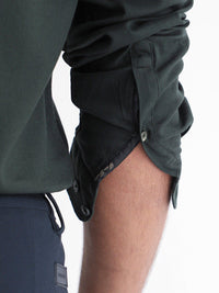 RARE RABBIT Men Tehran Band Collar Slim Fit Shirt