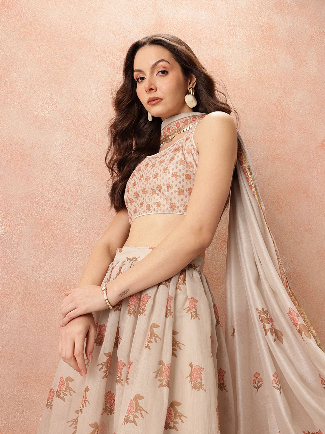 all about you Printed Ready to Wear Lehenga Set With Dupatta