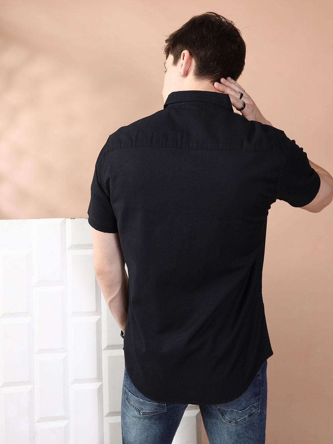 The Indian Garage Co Men Black Casual Shirt