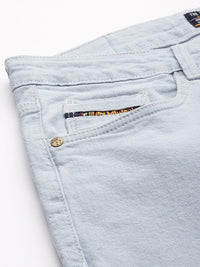The Indian Garage Co Men Blue Carrot fit Fit Stretchable Jeans