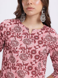 Anouk Ethnic Motifs Print Kurta with Trousers & With Dupatta