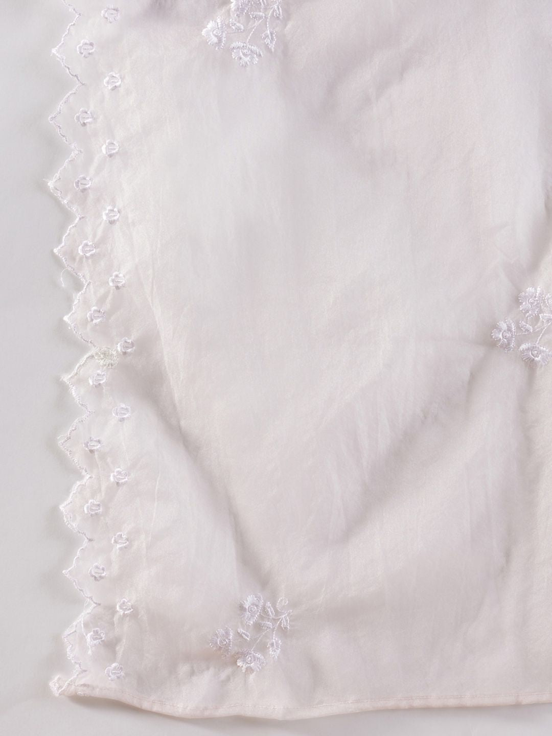 Kurta Kerja Benang V-Neck Era Indo Era dengan Seluar & Dupatta