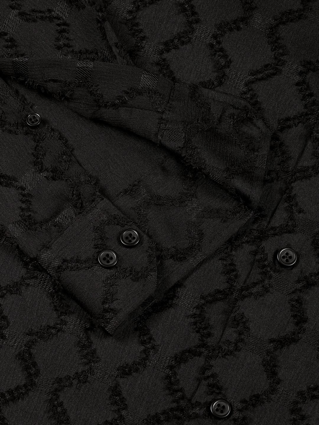 Thomas Scott Men Premium Spread Collar Textured Casual Shirt