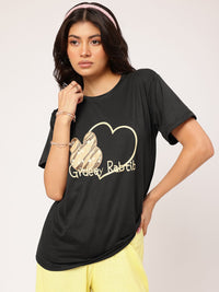 DressBerry Luxe Lounge Kooky Cartoon Printed Tee