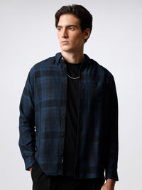 THE BEAR HOUSE Men Checked Cotton Slim Fit Casual Shirt