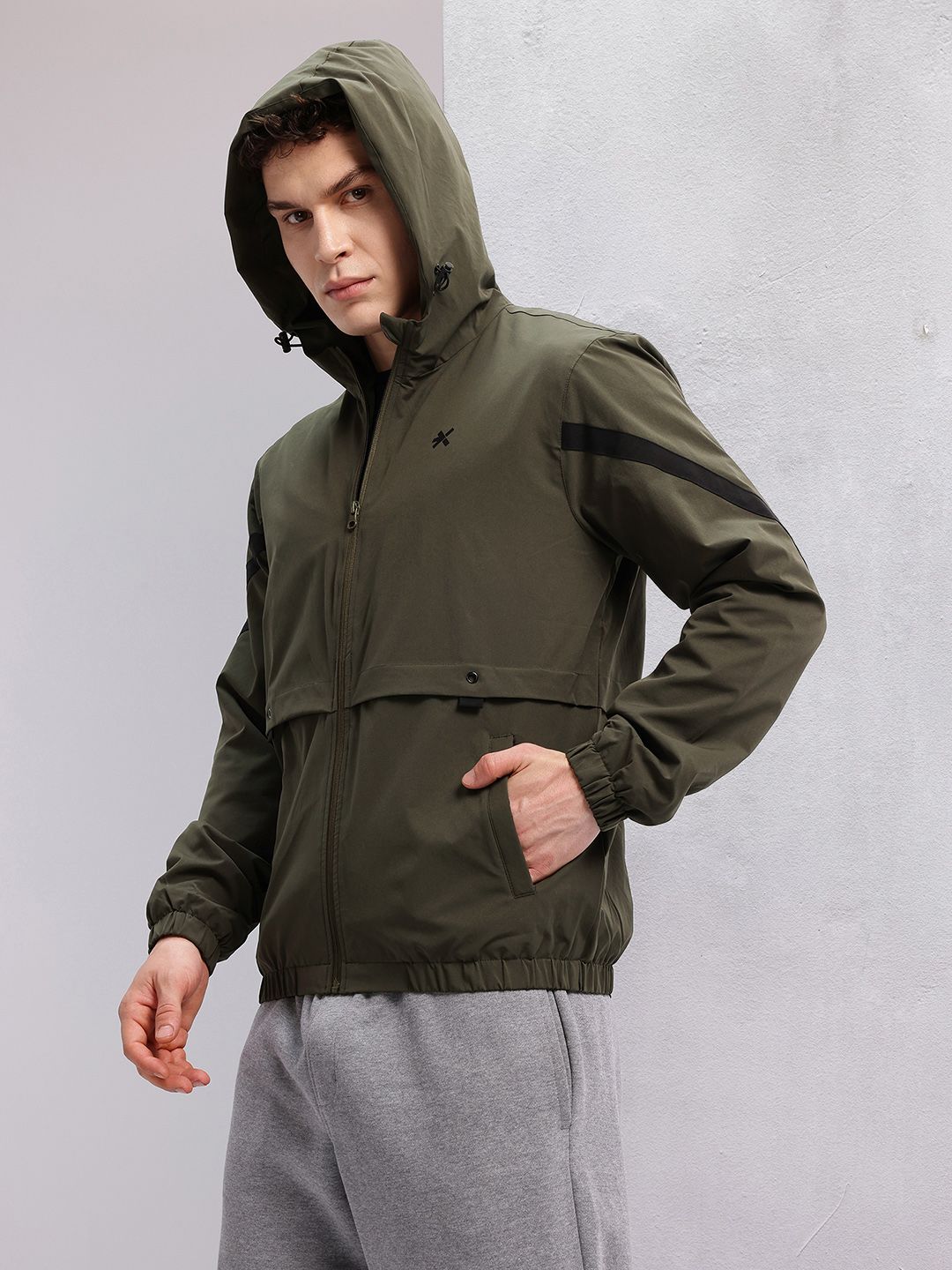 HRX by Hrithik Roshan Rapid-Dry Hooded Lifestyle Sporty Jacket