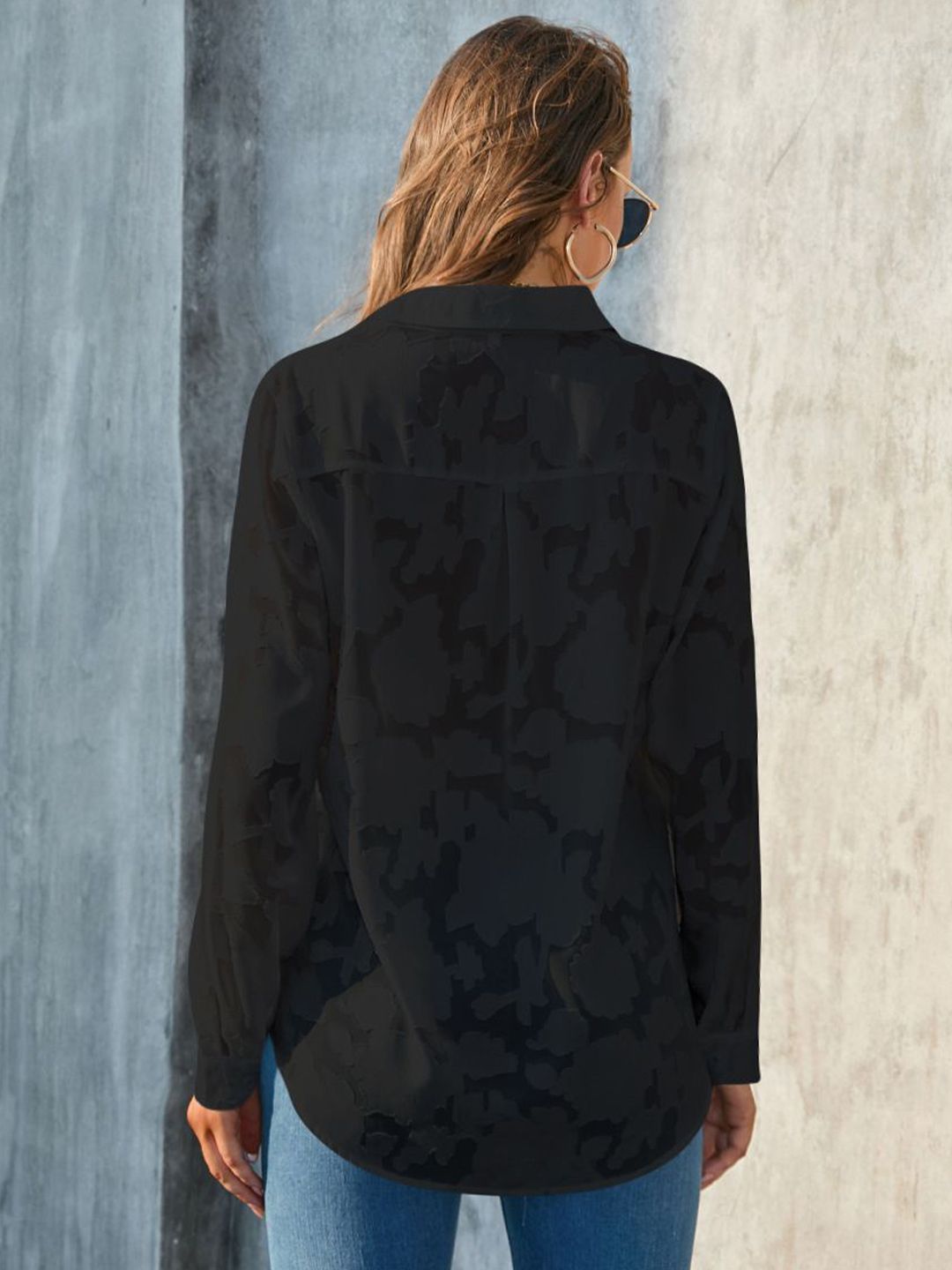 all about you Women Sheer Casual Shirt