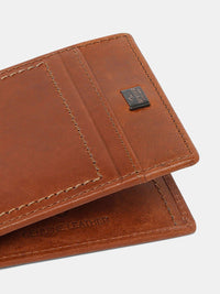 SPYKAR Men Brown Leather Two Fold Wallet