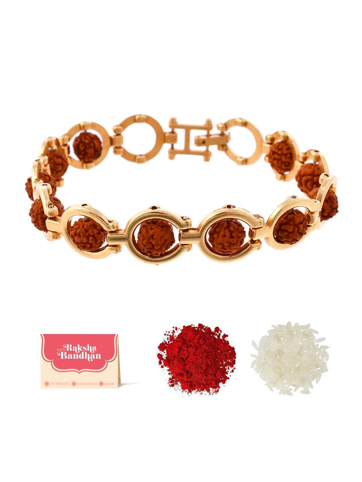 Voylla Rudraksha Beaded Bracelet Rakhi