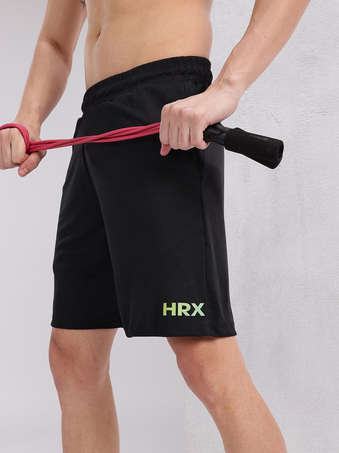 HRX by Hrithik Roshan Men Mid-Rise Training Shorts with Reflective Elements