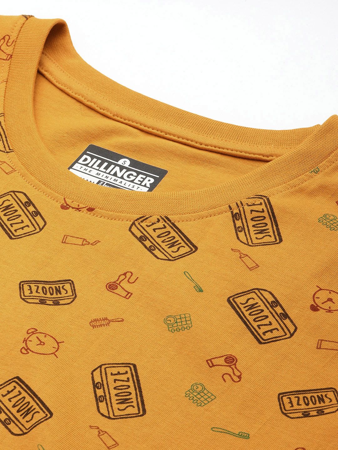 DILLINGER Printed Pure Super Combed Cotton Boxy T-shirt