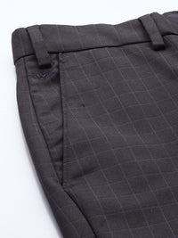 Park Avenue Men Checked Formal Trousers