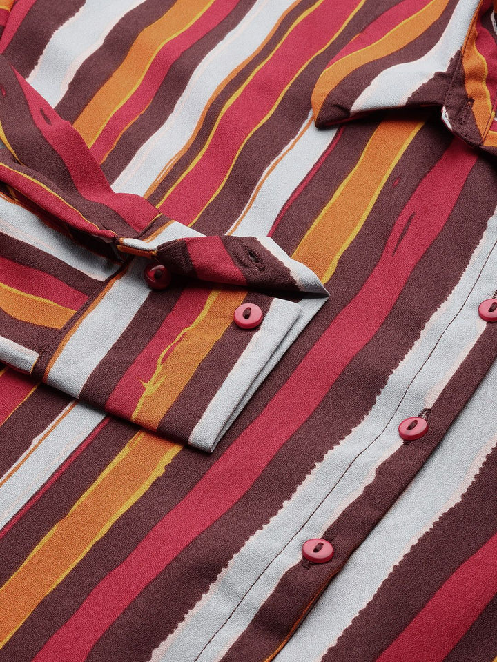 DressBerry Women Striped Casual Shirt