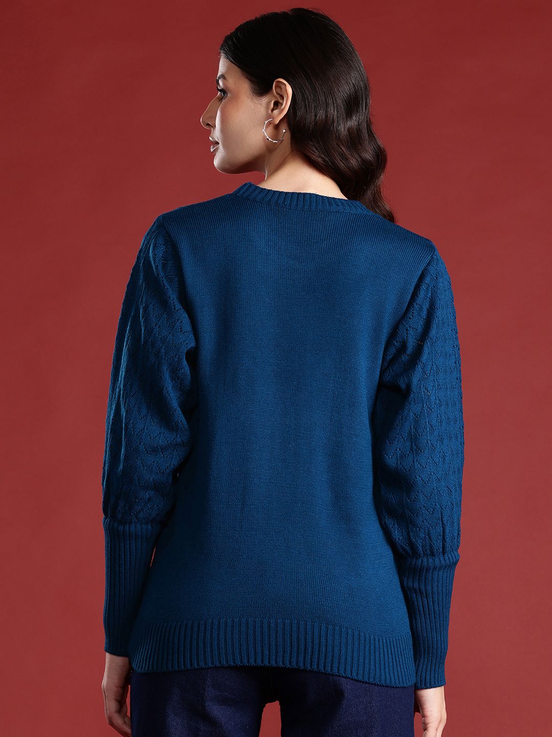 all about you Knitted Detailing Pullover Sweaters