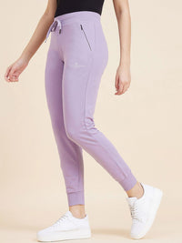 Sweet Dreams Women Lavender Mid-Rise Joggers