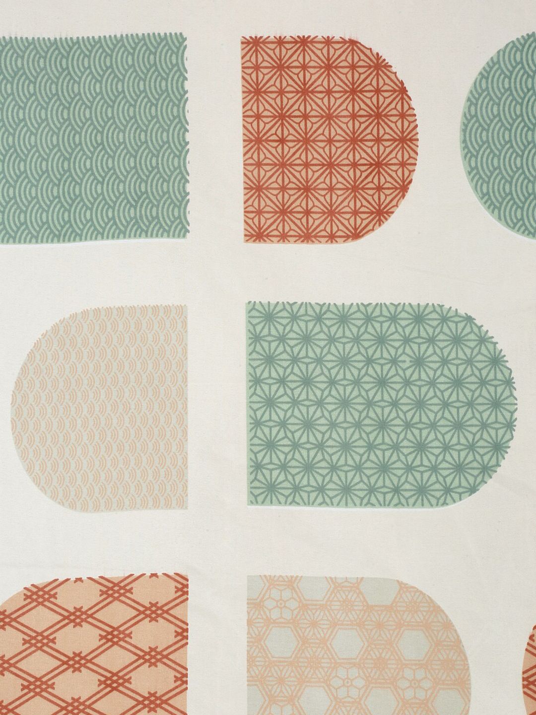 KLOTTHE Coklat Geometric Cotton 300 TC Dilengkapi Cadar Bujang Halus dengan Sarung Bantal-220 x 150 cm