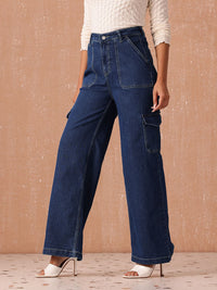 all about you Women Wide Leg High-Rise Stretchable Jeans