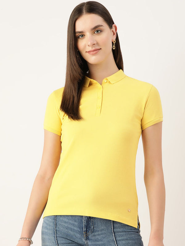 Monte Carlo Polo Collar Pure Cotton T-shirt