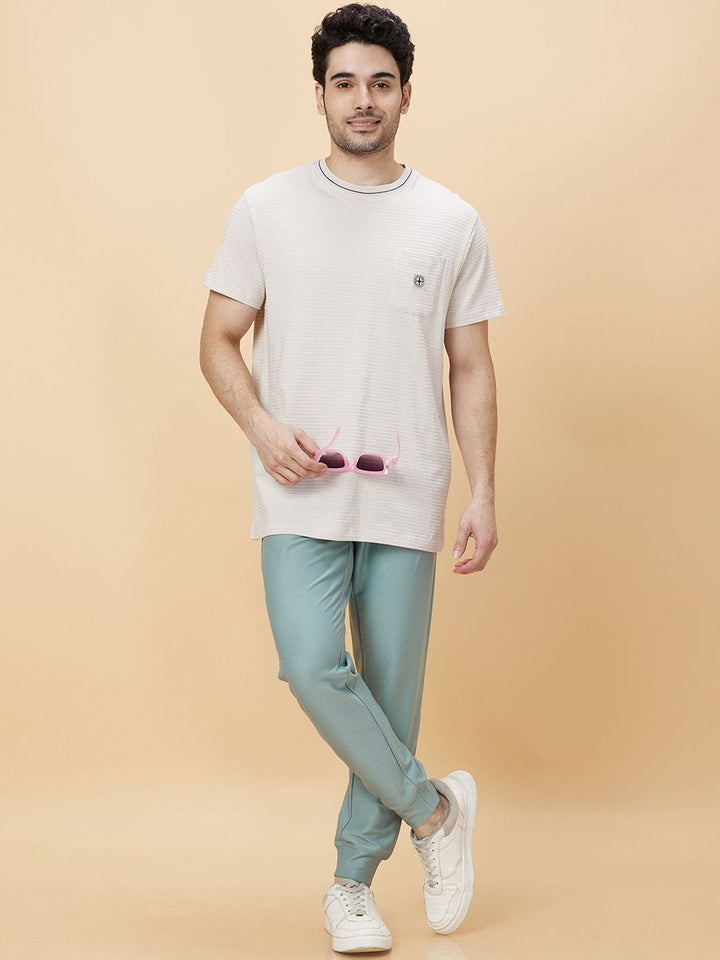 Being Human Men Mid Rise Drawstring Closure Jogger Track Pants