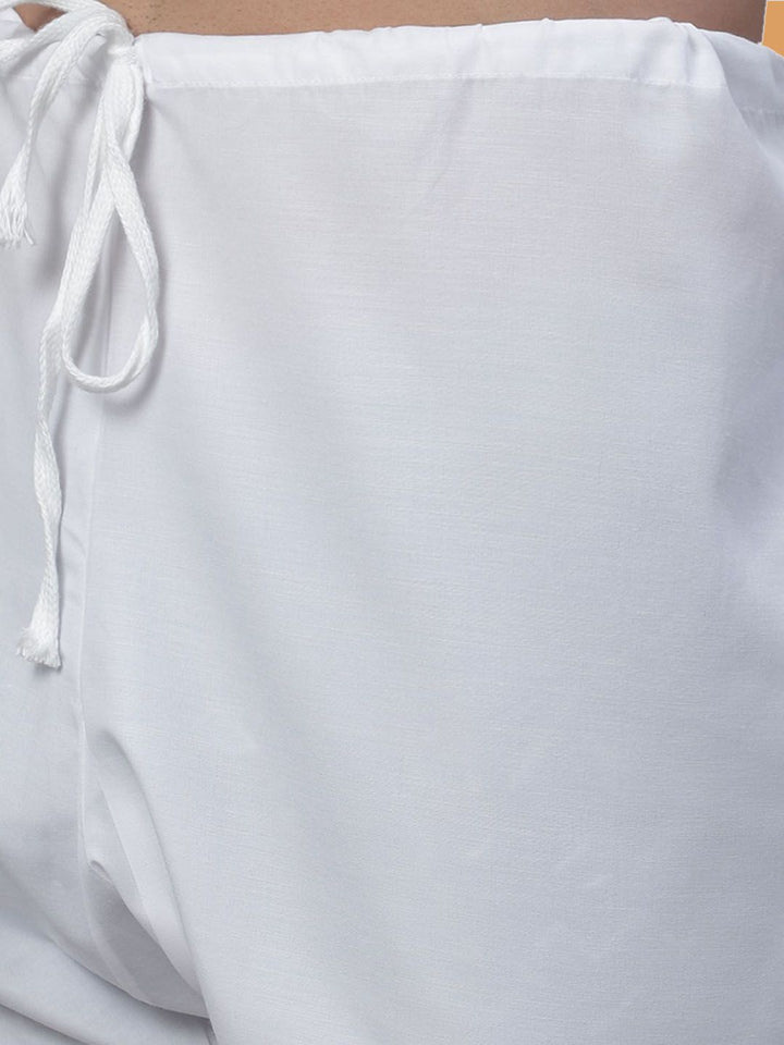 SOJANYA Woven Design Regular Pure Cotton Kurta with Churidar