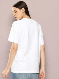 Dillinger Womens Short Sleeve Oversized Varsity Printed Tshirt