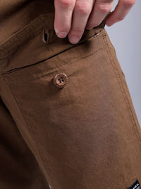 The Indian Garage Co Loose Fit Cotton Cargos Trousers