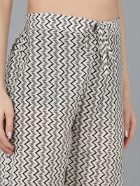 KALINI Ethnic Motifs Printed Mandarin Collar Kurta with Trousers & Dupatta