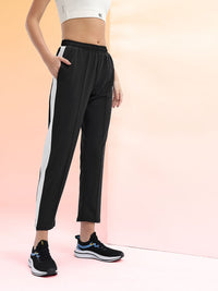 HRX by Hrithik Roshan Women Brand Logo Detail Rapid-Dry Cropped Running Track Pants