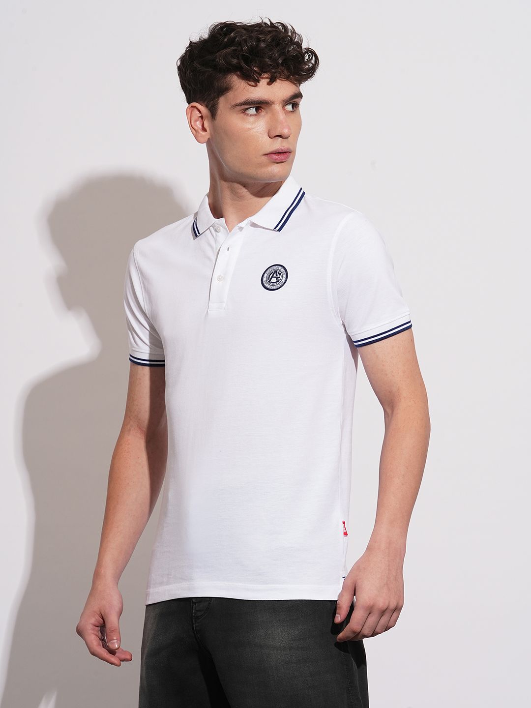 Being Human Polo Collar Pure Cotton T-shirt